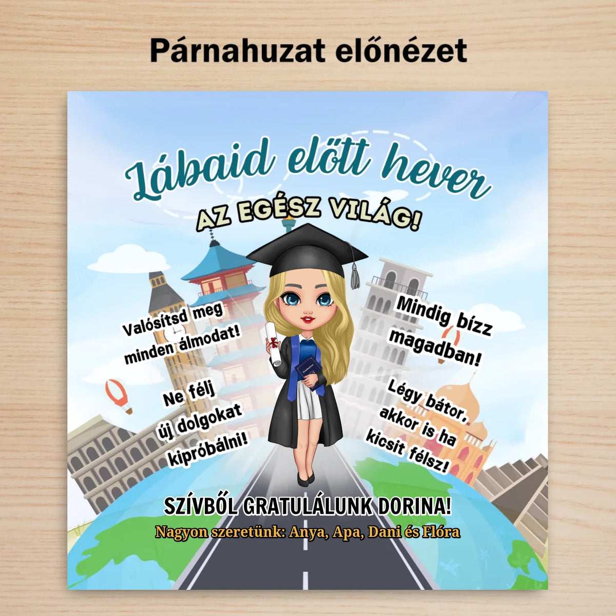 diplomás ajándék lánynak