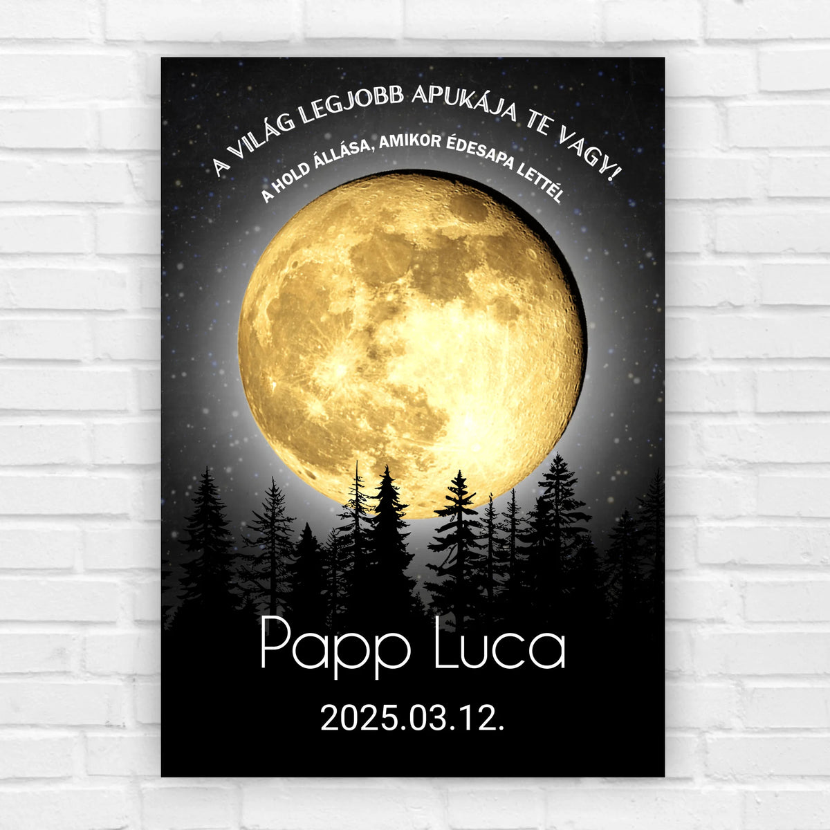 Holdfázis kép édesapának - 1 gyermekes