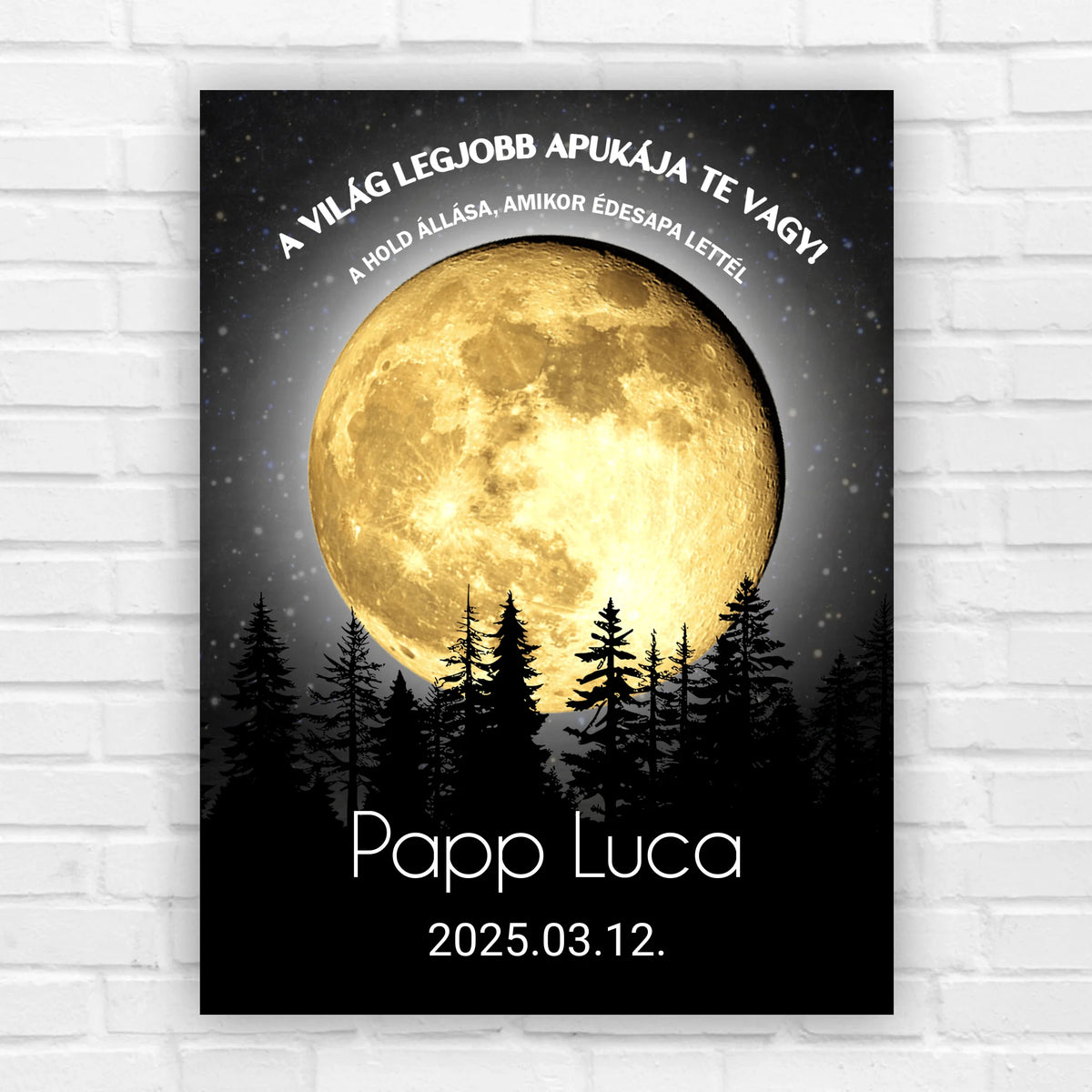 Holdfázis kép édesapának - 1 gyermekes