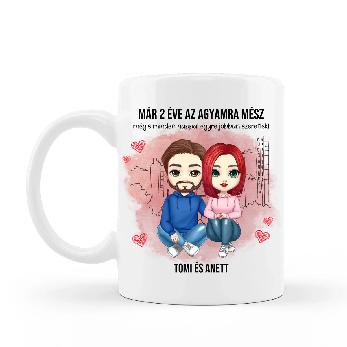 Az agyamra mész - személyre szabható bögre pároknak