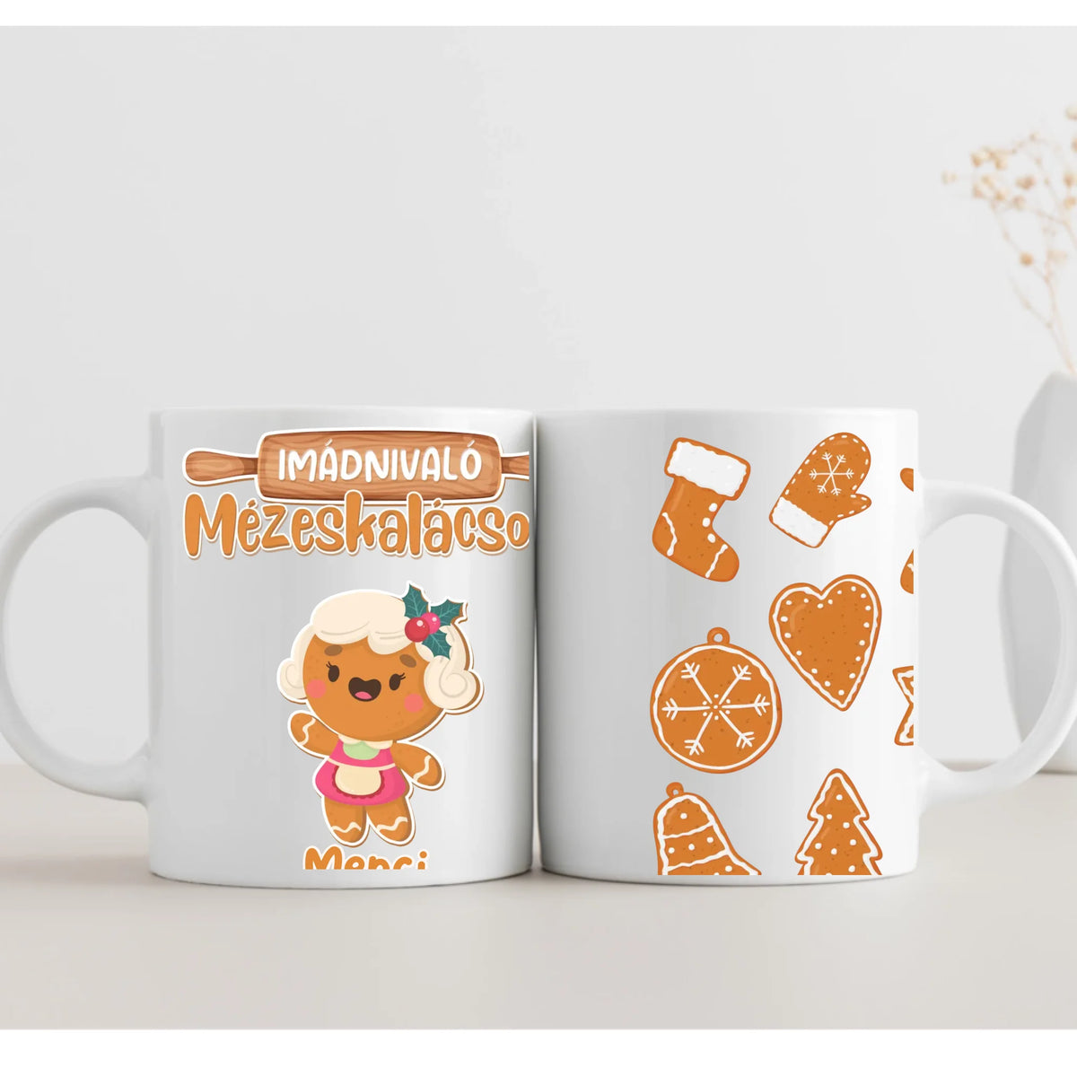 Anya imádnivaló mézeskalácsai - 2 oldalas bögre