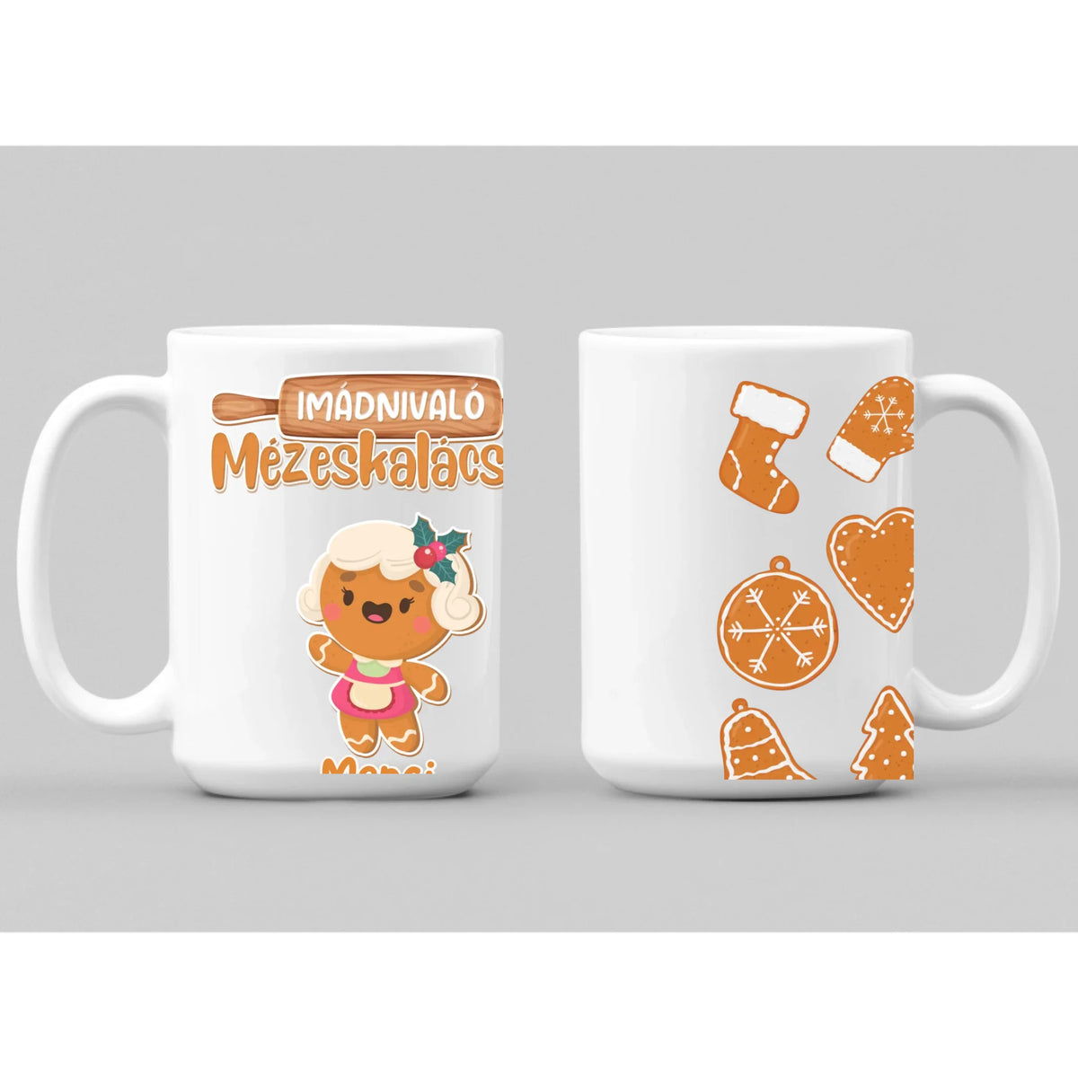 Anya imádnivaló mézeskalácsai - 2 oldalas bögre