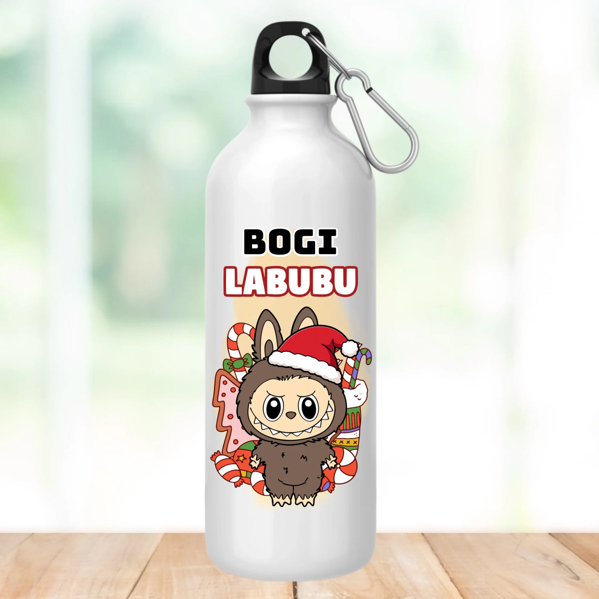 Labubu karácsonyi kulacs