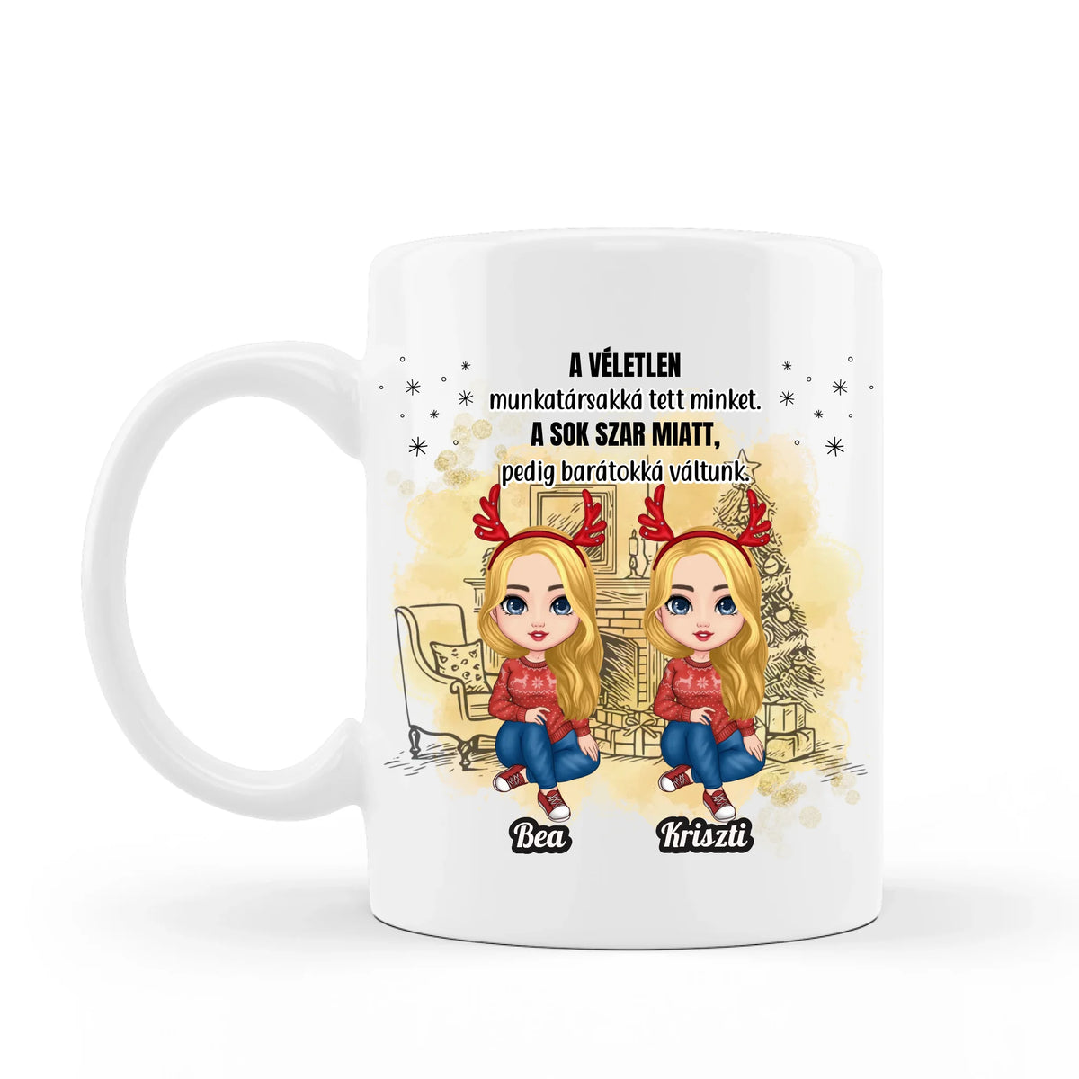 Legjobb kolléganő ajándék karácsonyra - egyedi bögre