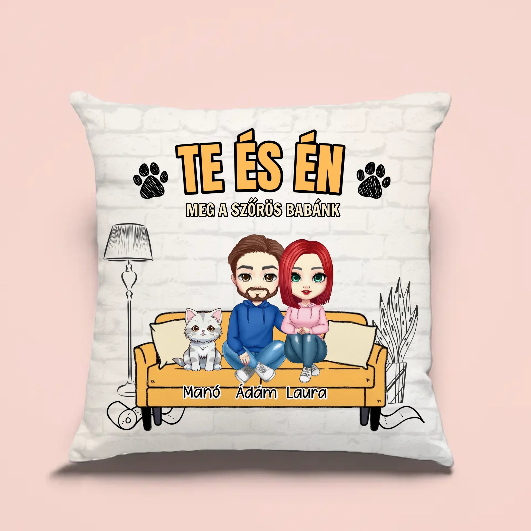 Te és én - kisállatos párna pároknak