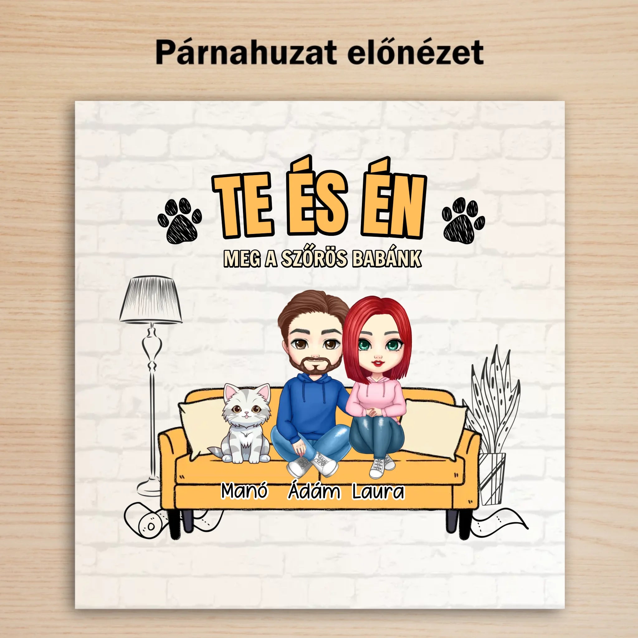 Te és én - kisállatos párna pároknak