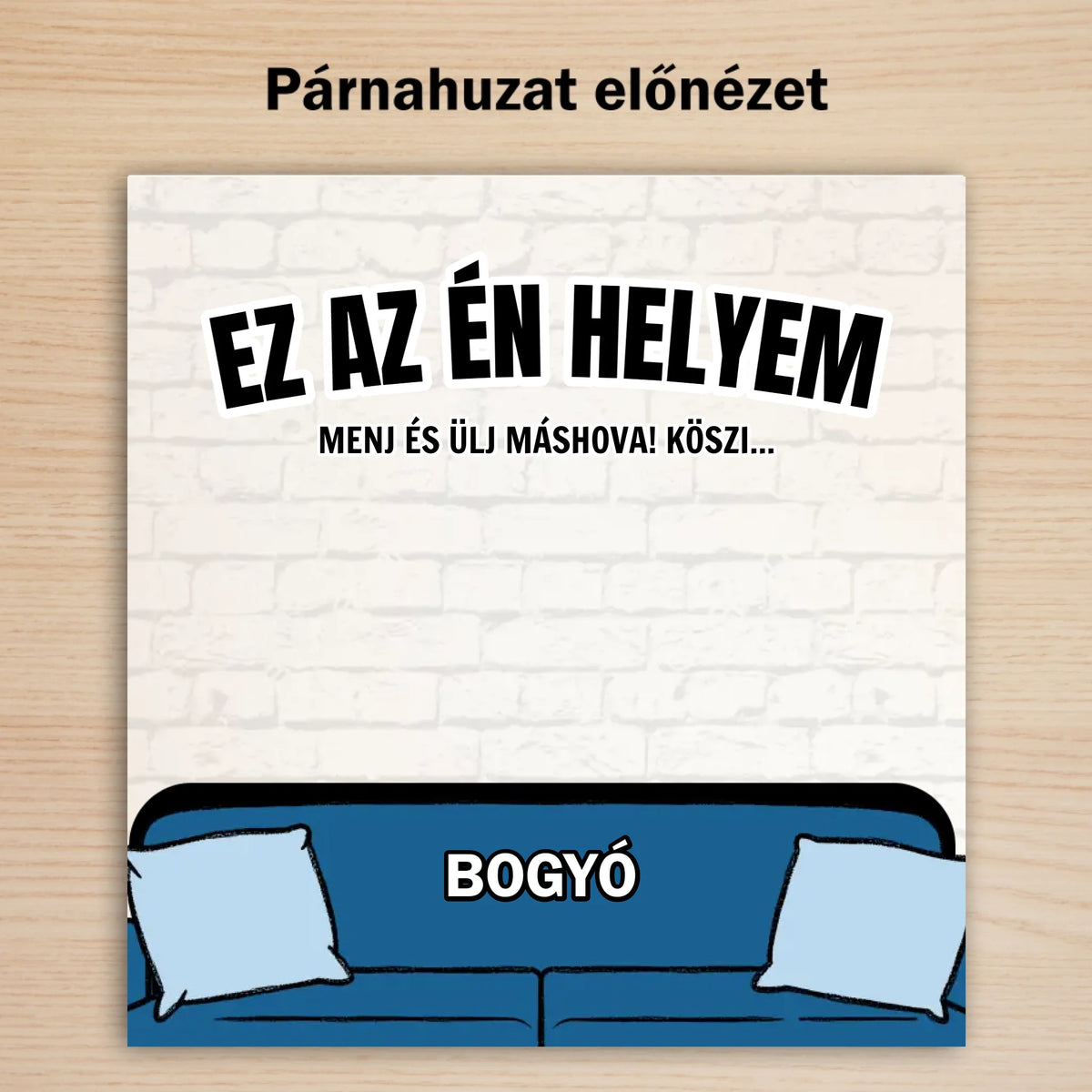 Ez a mi helyünk - kisállatos párna