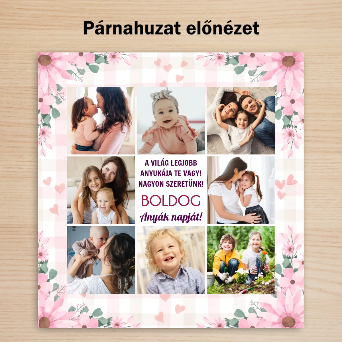 Fényképes ajándék anyának - anyák napi párna