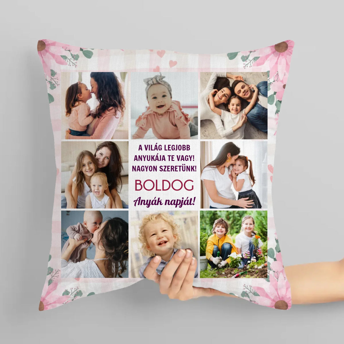 Fényképes ajándék anyának - anyák napi párna