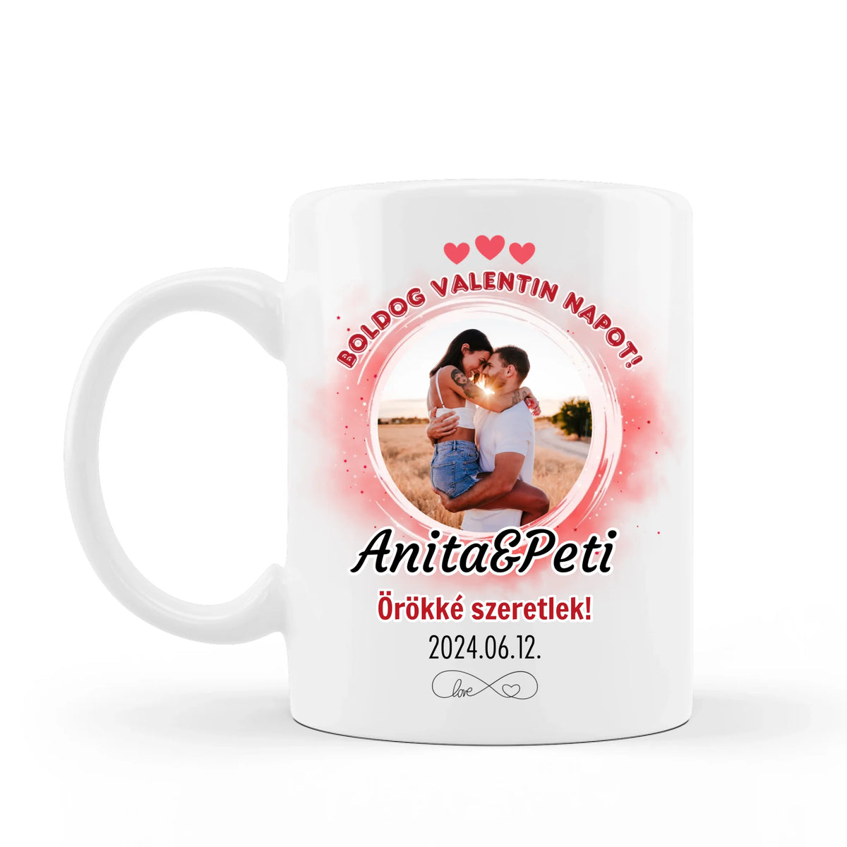 Boldog Valentin napot - fényképes bögre pároknak
