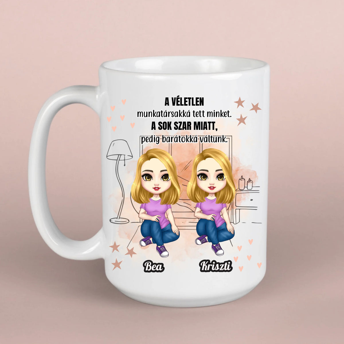 Legjobb kolléganő ajándék - egyedi bögre