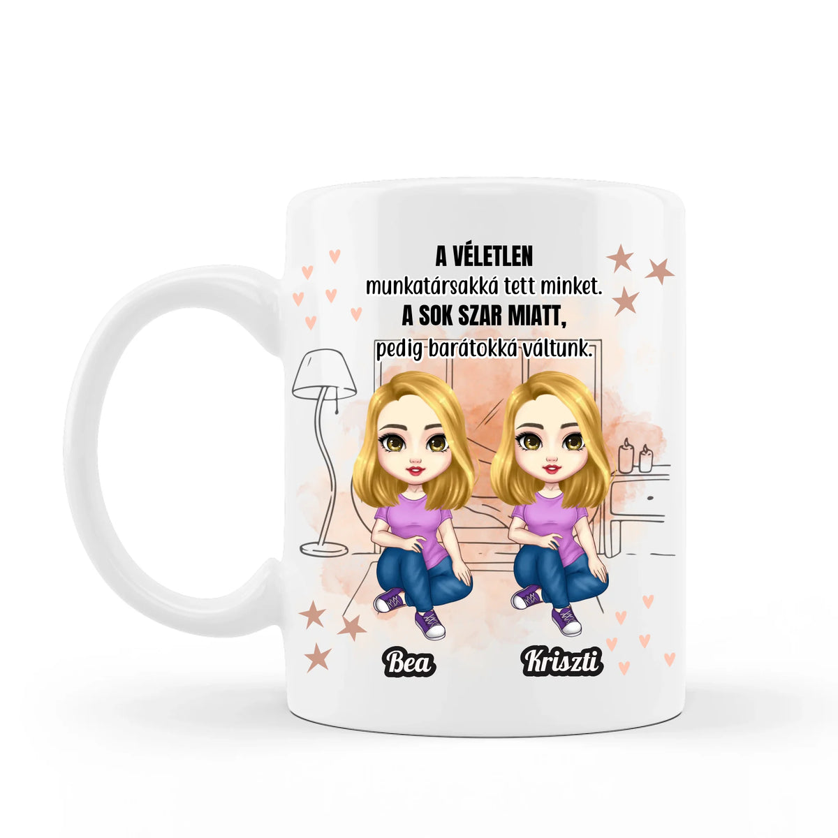 Legjobb kolléganő ajándék - egyedi bögre