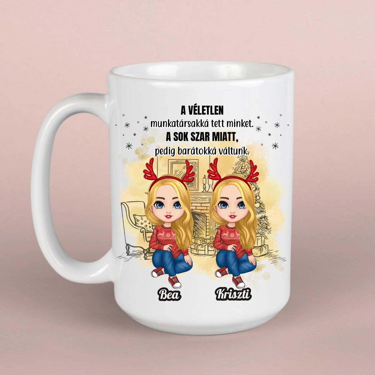 Legjobb kolléganő ajándék karácsonyra - egyedi bögre