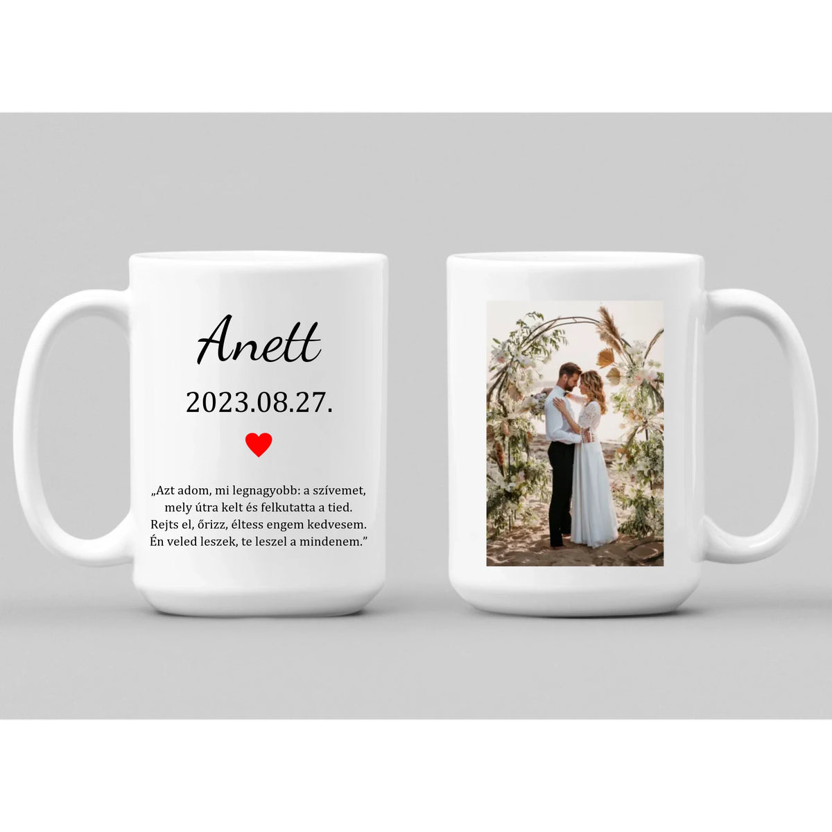 Első házassági évfordulós ajándék – bögre