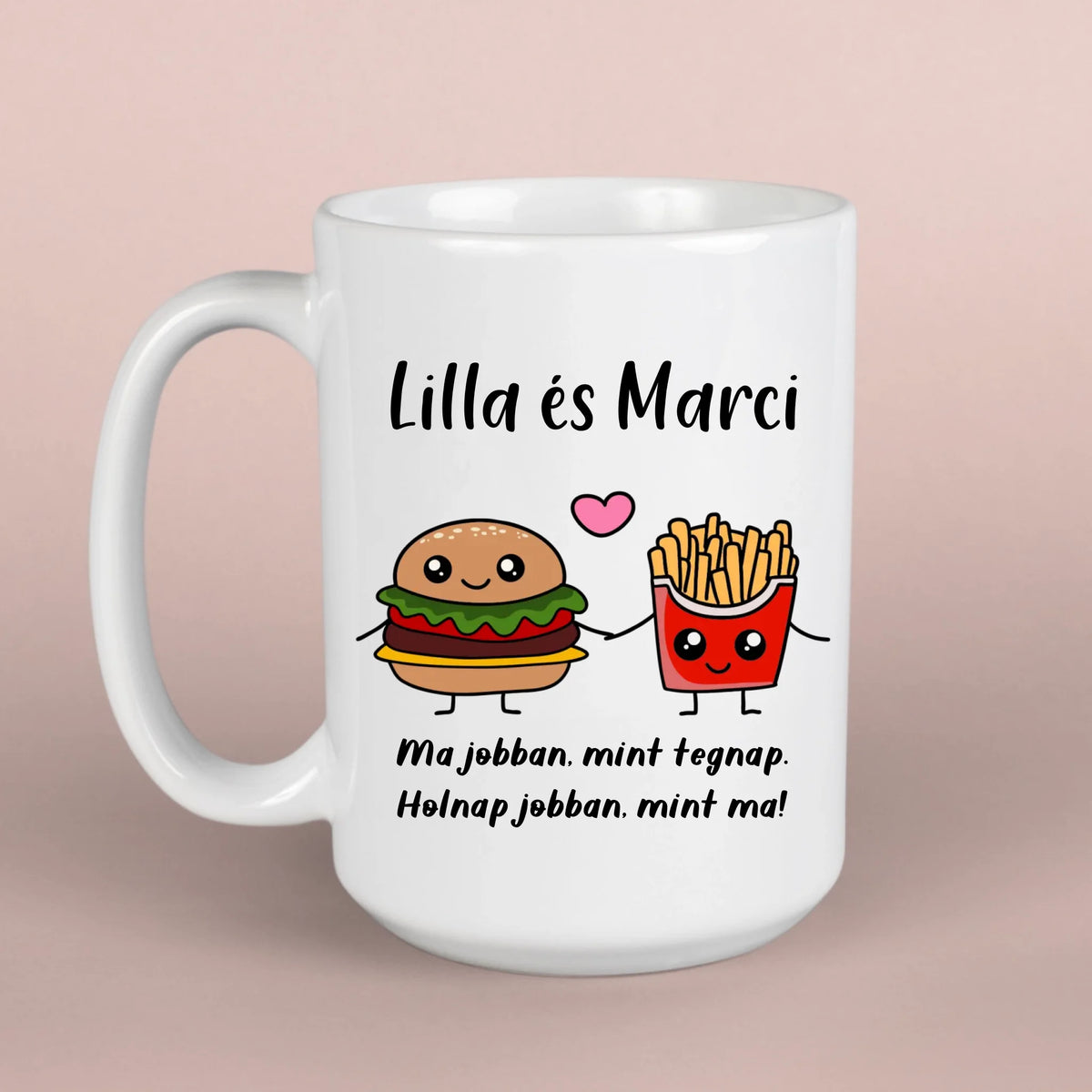 Hambi és krumpli – pároknak szóló bögre