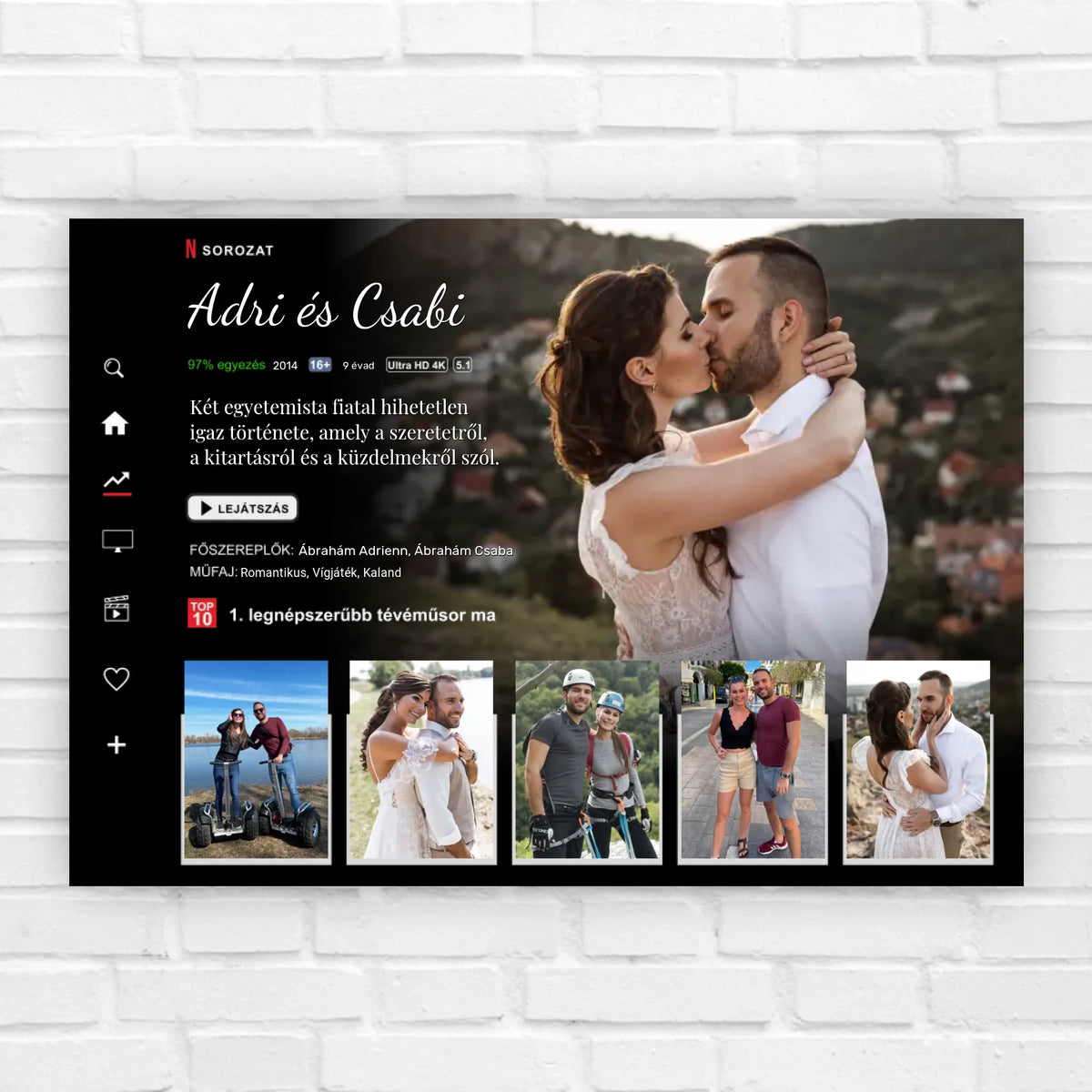 Sorozatos ajándék kép pároknak