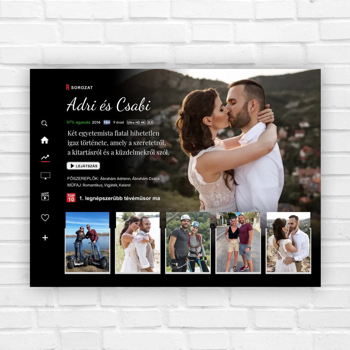 Sorozatos ajándék kép pároknak