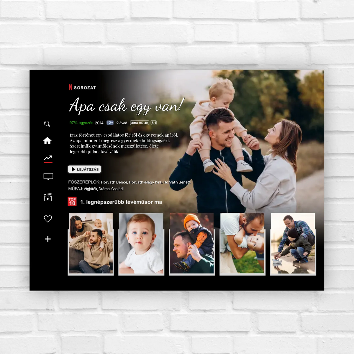 Sorozatos ajándék kép apának