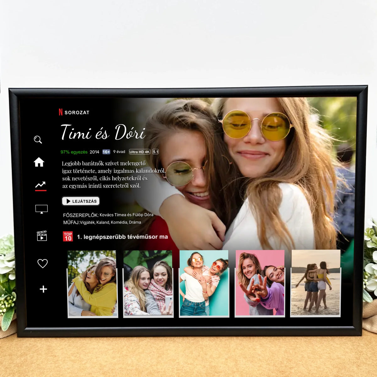 Sorozatos ajándék kép barátnőknek