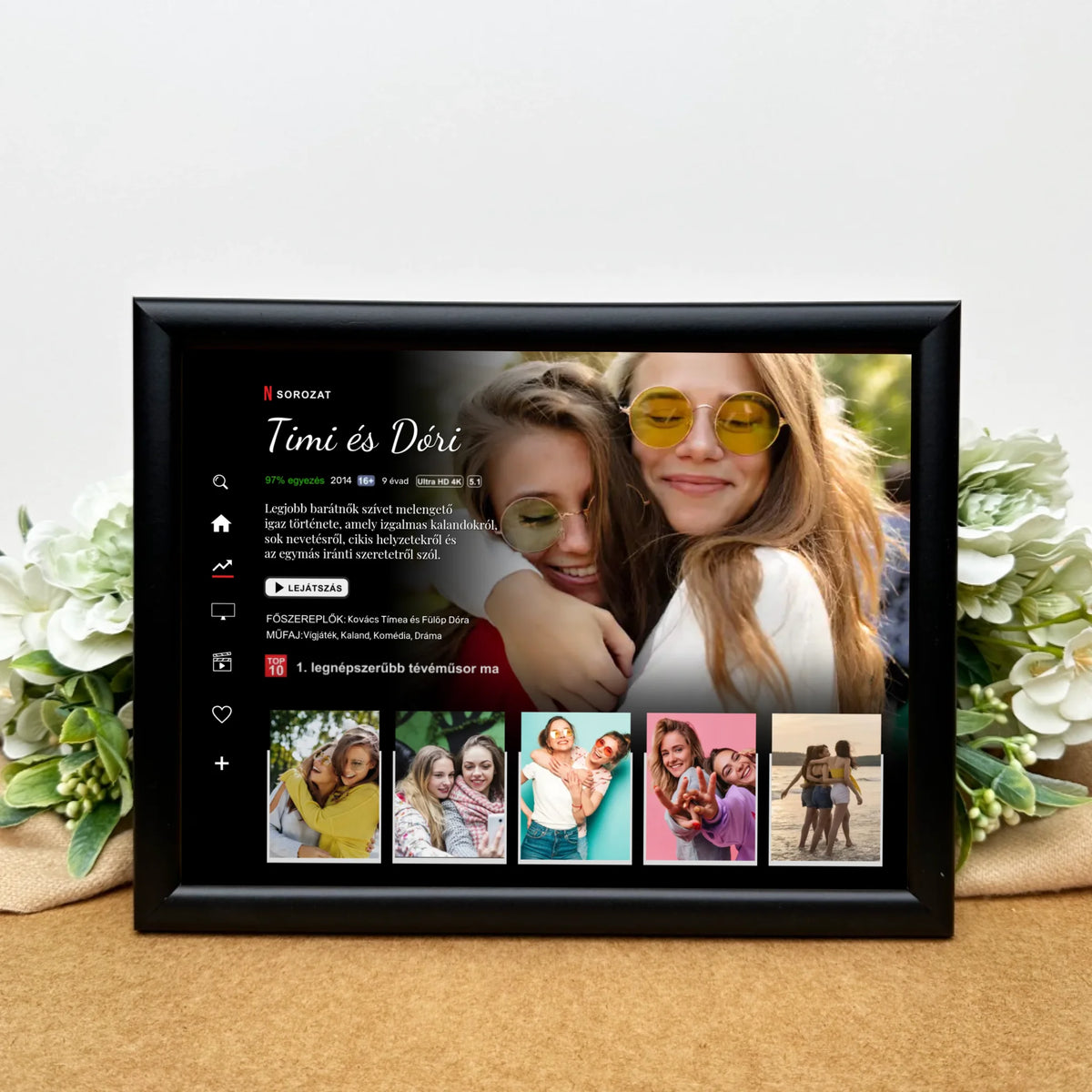 Sorozatos ajándék kép barátnőknek