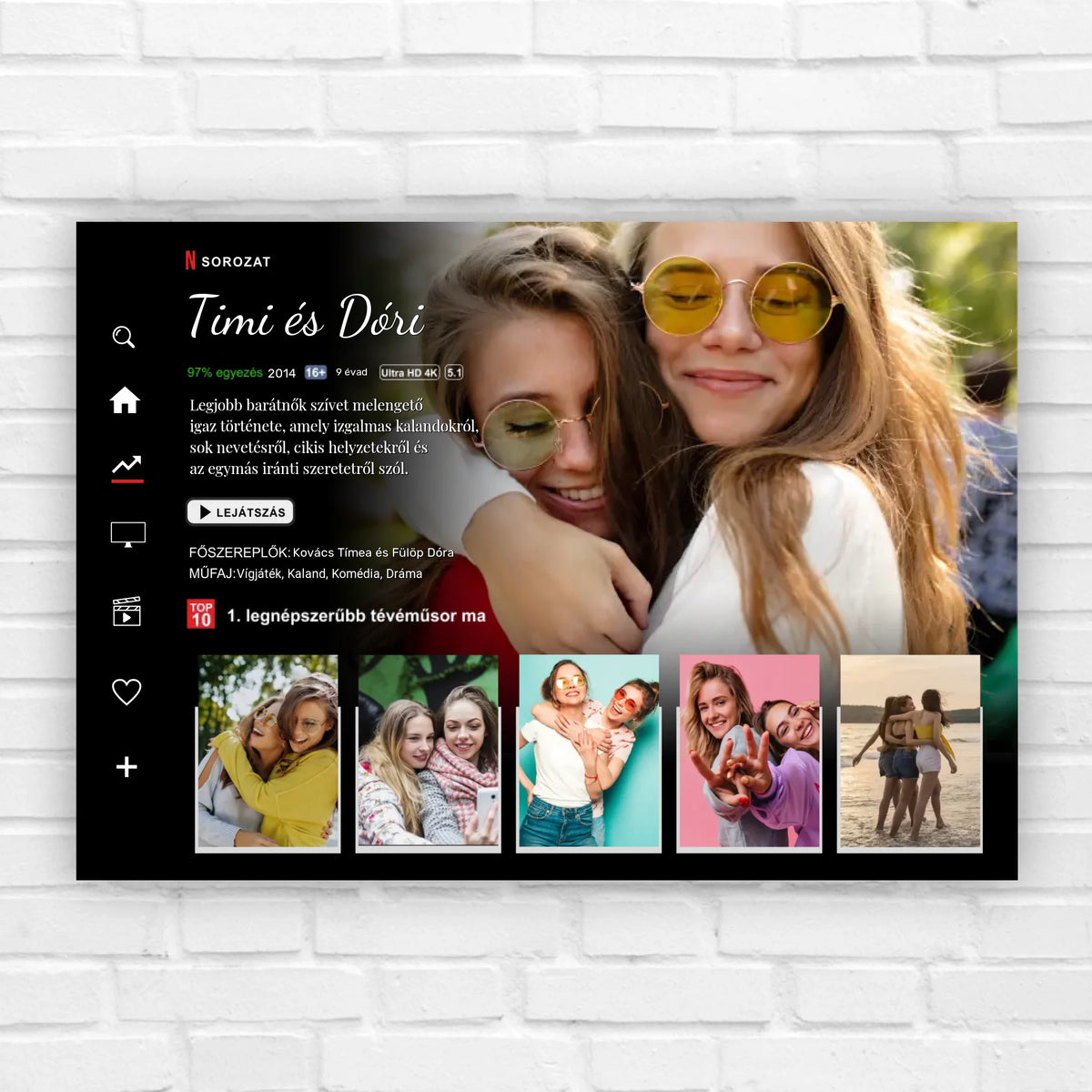 Sorozatos ajándék kép barátnőknek