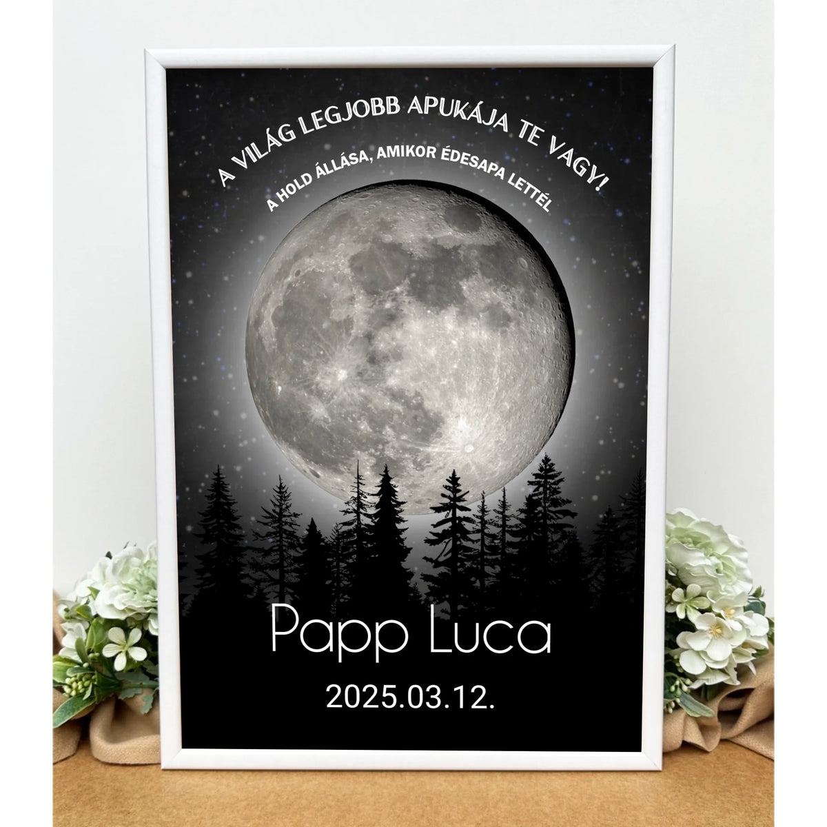 Holdfázis kép édesapának - 1 gyermekes