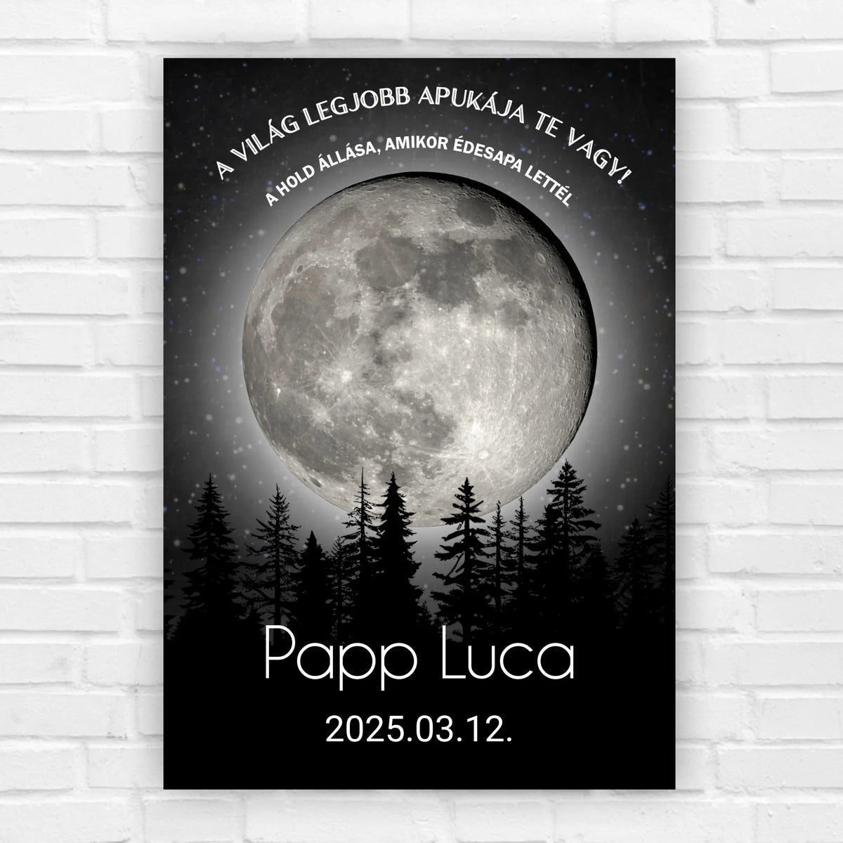 Holdfázis kép édesapának - 1 gyermekes