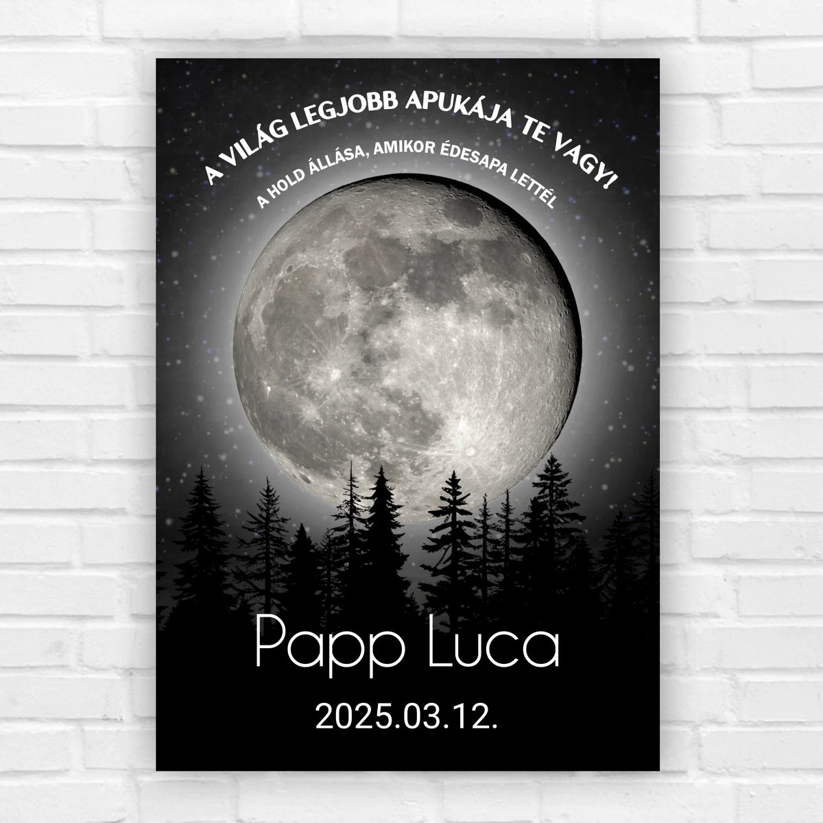 Holdfázis kép édesapának - 1 gyermekes