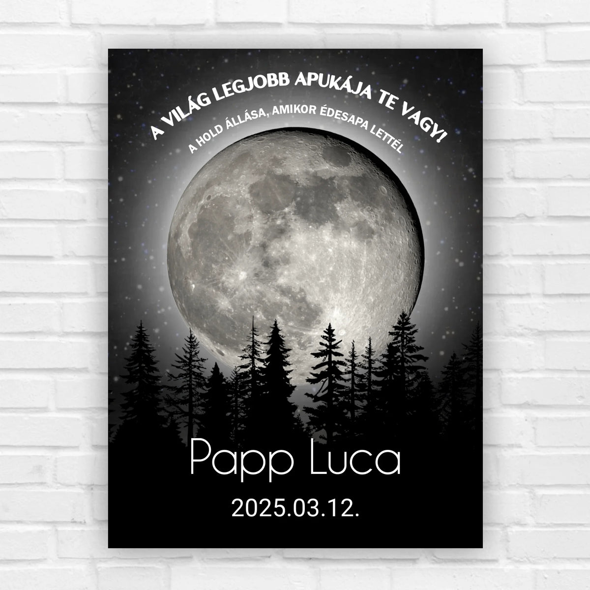 Holdfázis kép édesapának - 1 gyermekes