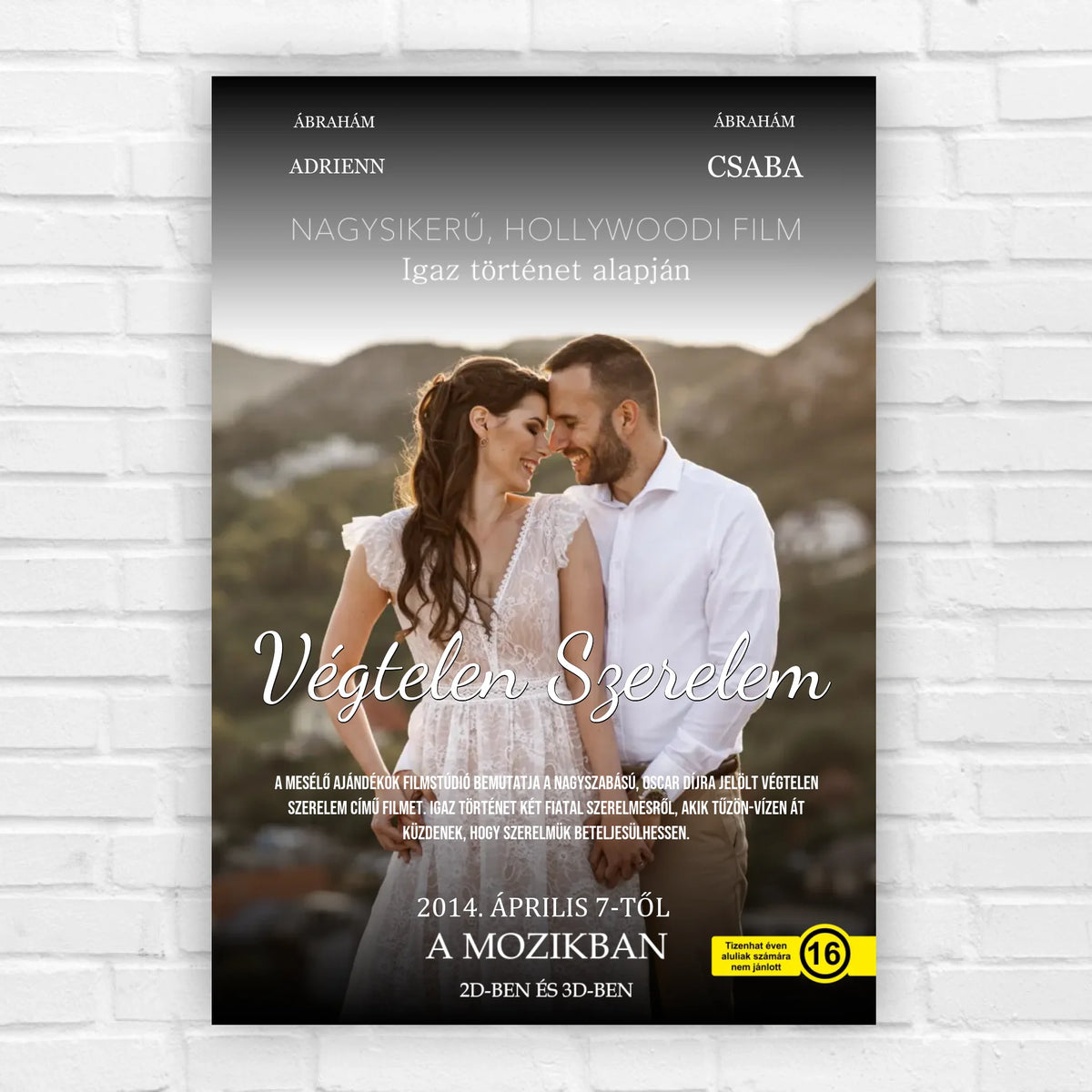 Filmes ajándék kép pároknak