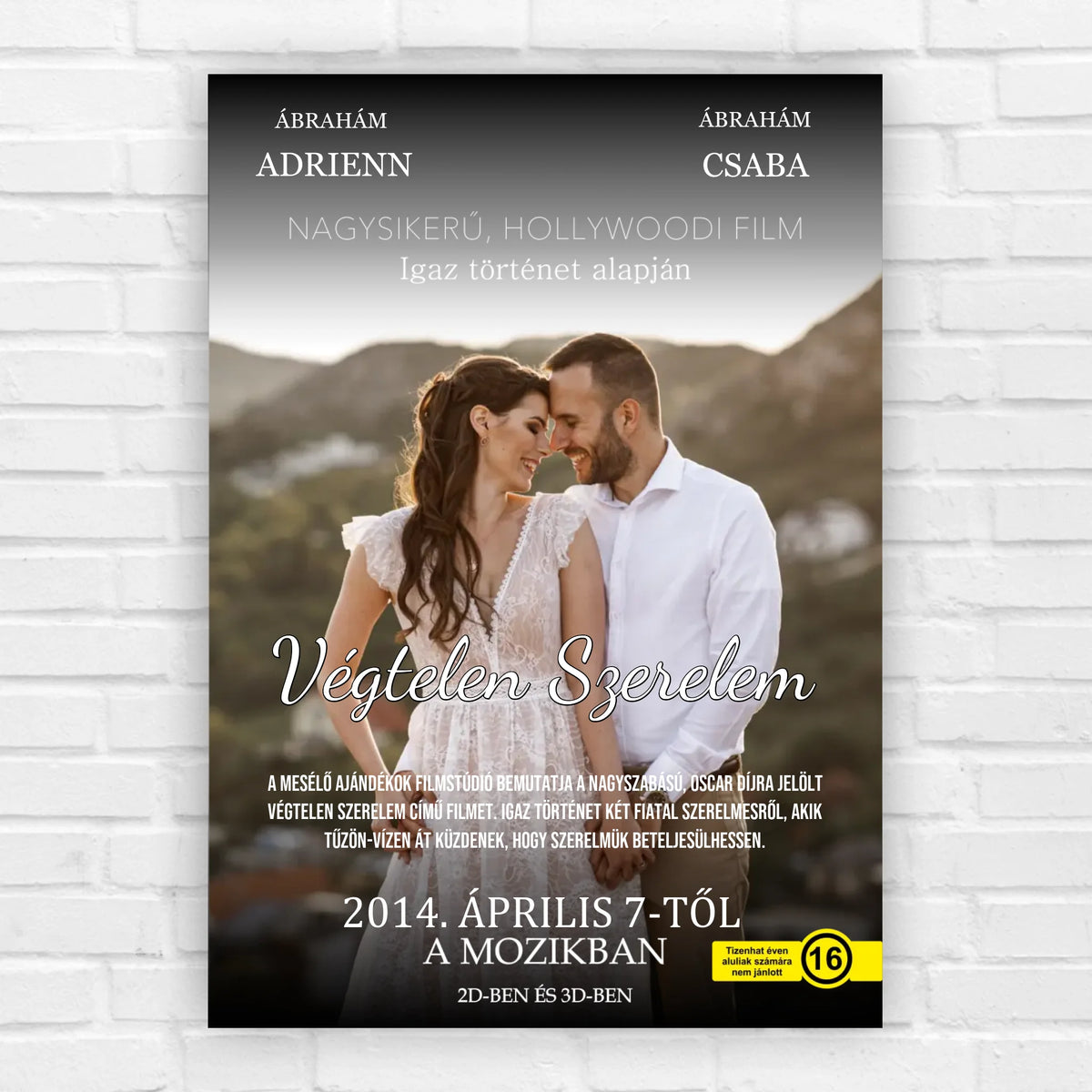 Filmes ajándék kép pároknak