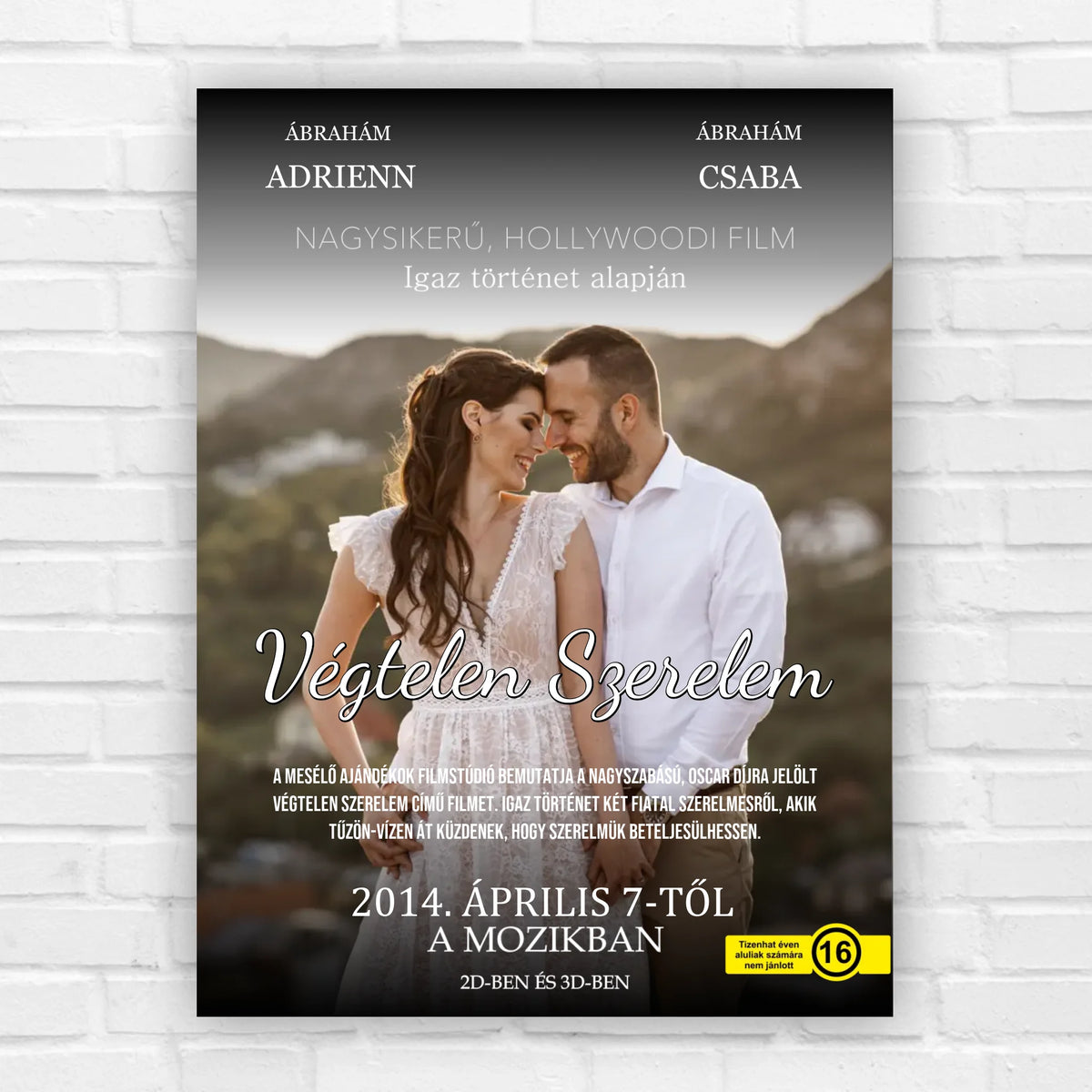 Filmes ajándék kép pároknak