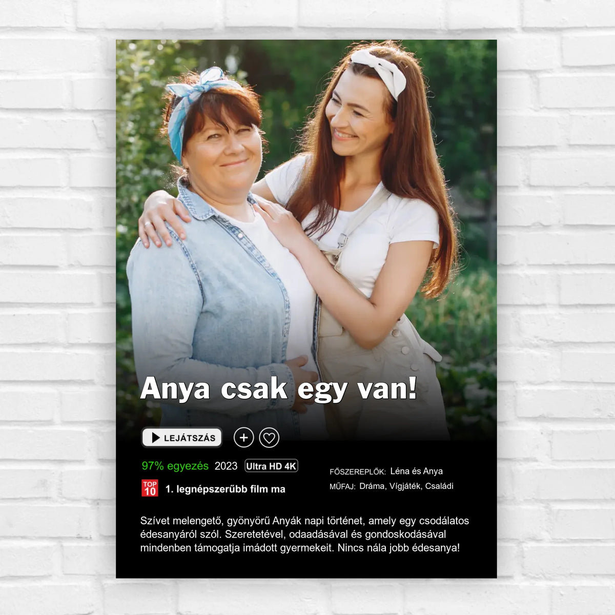 Filmes ajándék kép anyának