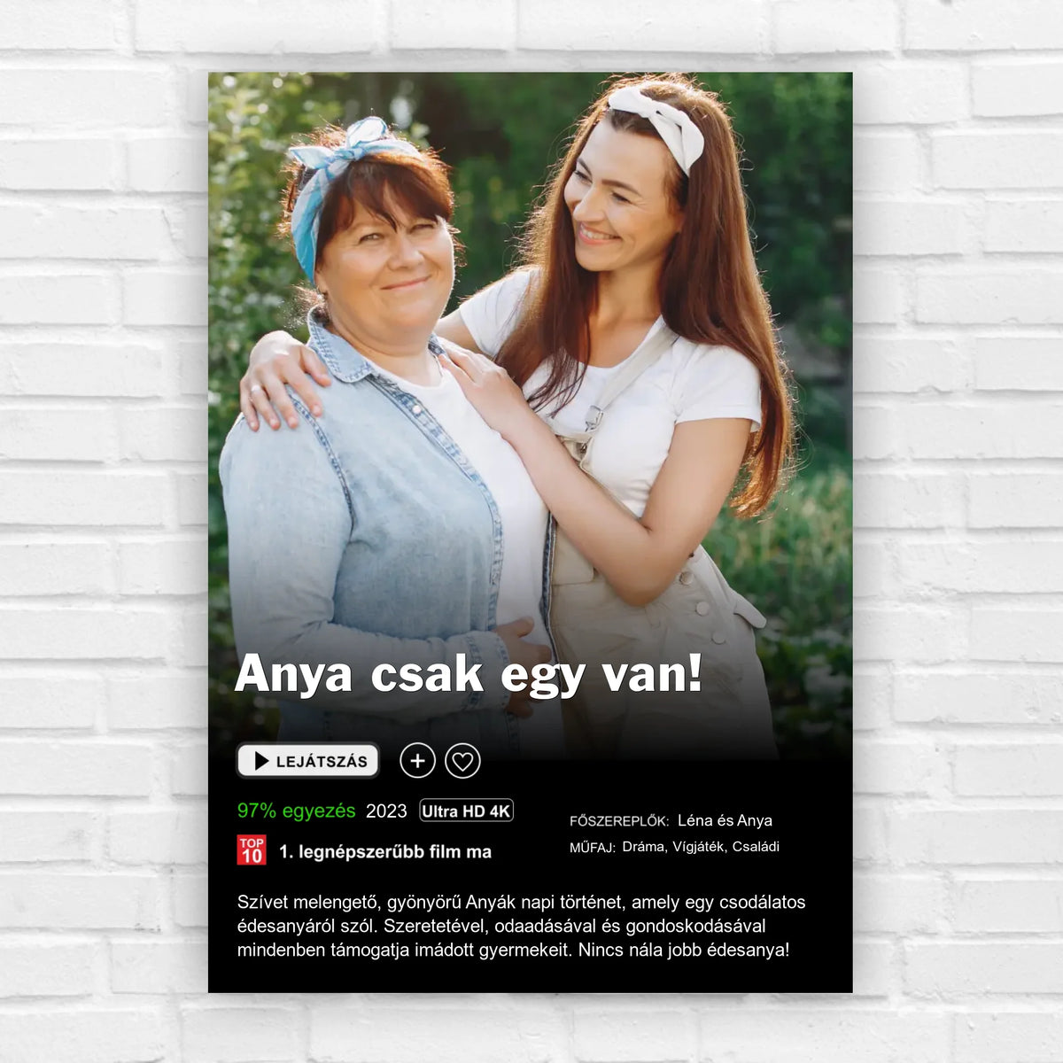 Filmes ajándék kép anyának