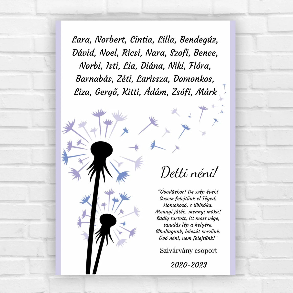 Pitypangos ovis kép ballagásra óvónőknek