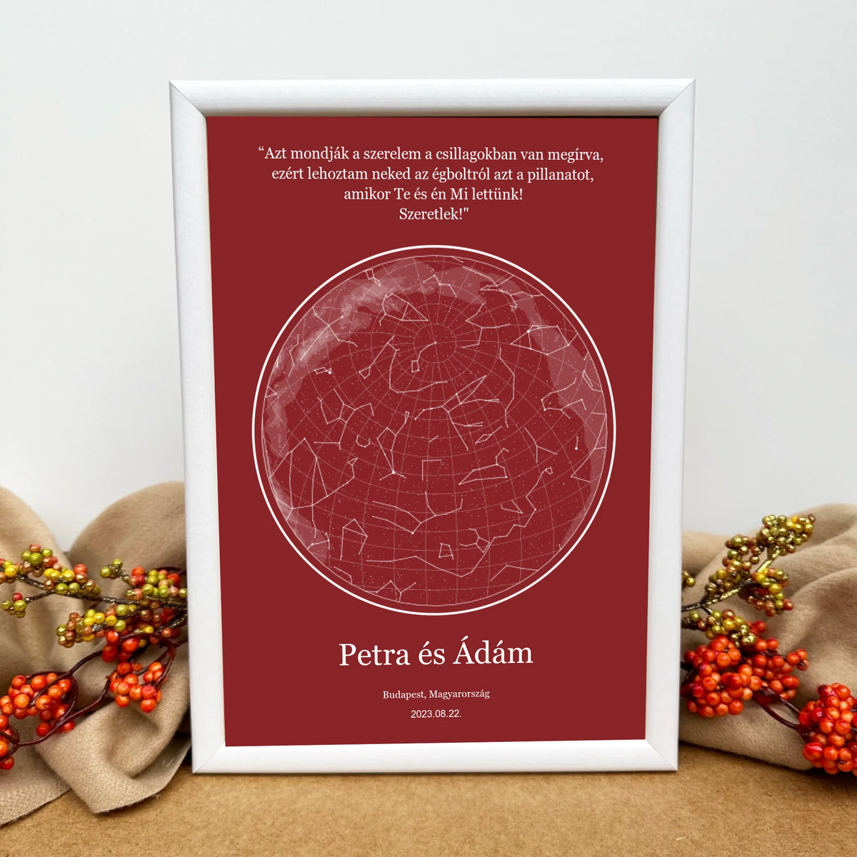 Csillagtenger- romantikus csillagkép ajándék pároknak