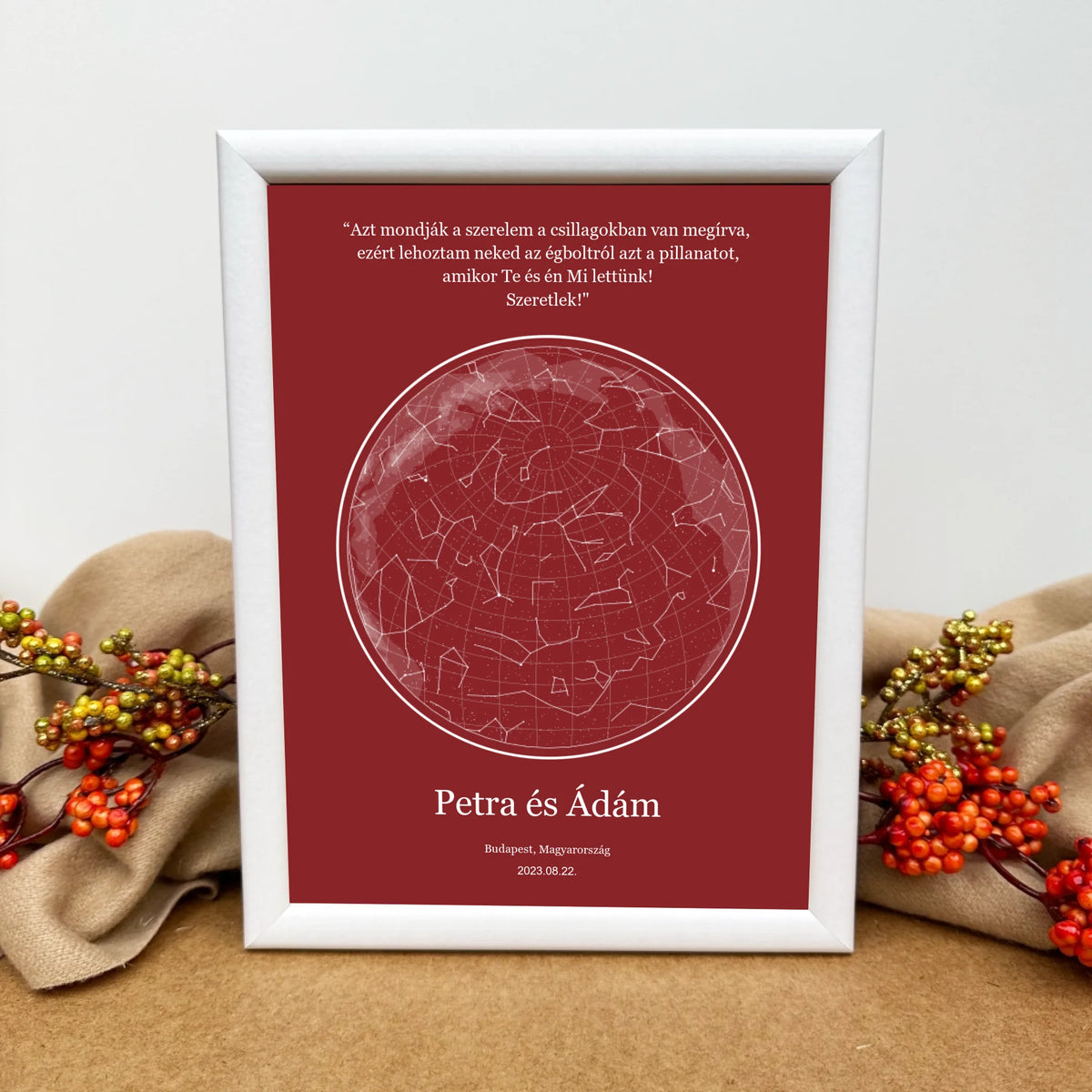 Csillagtenger- romantikus csillagkép ajándék pároknak