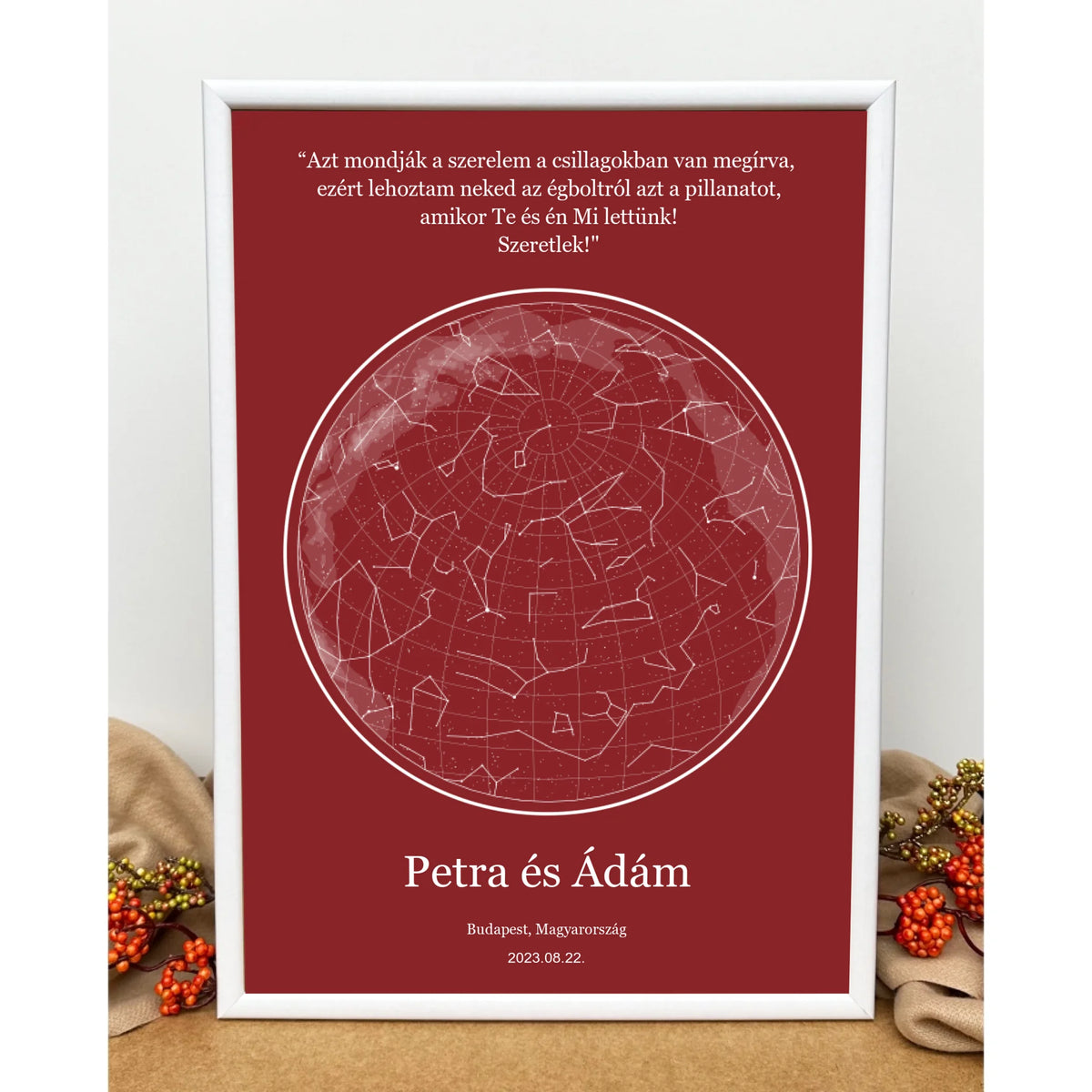 Csillagtenger- romantikus csillagkép ajándék pároknak