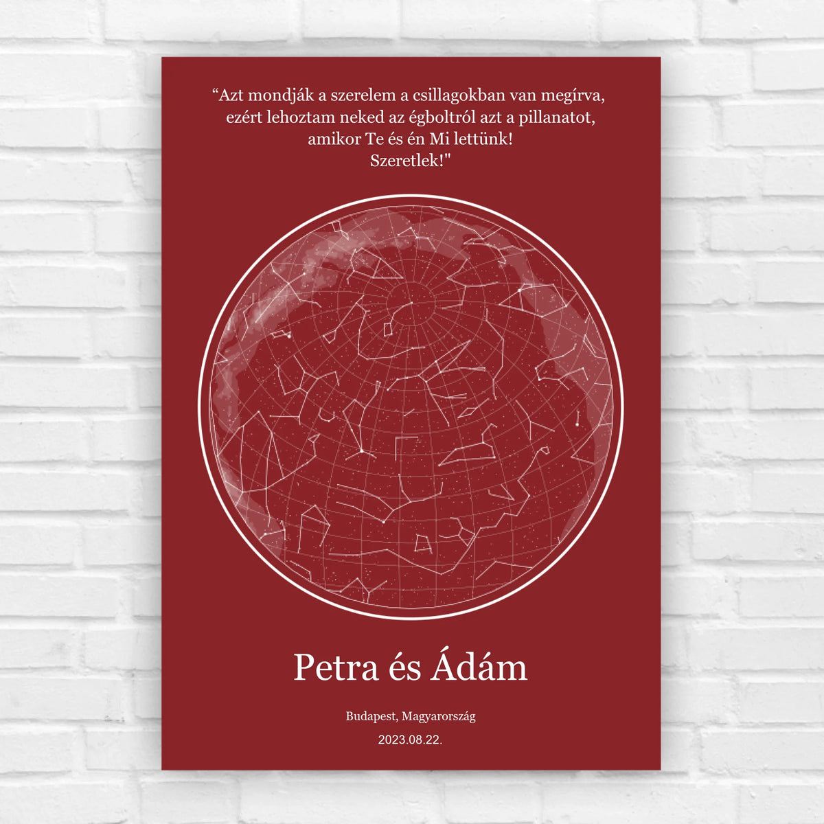 Csillagtenger- romantikus csillagkép ajándék pároknak