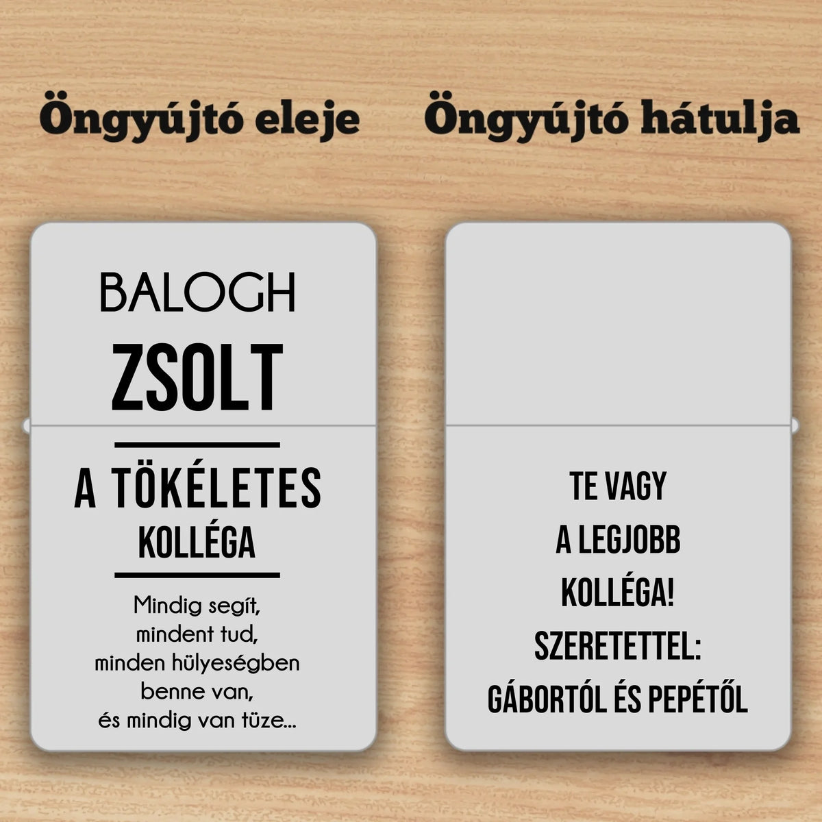 Vicces ajándék kollégának – Zippo öngyújtó