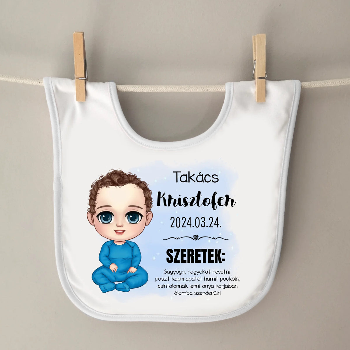 Személyre szabható babaelőke - kisfiús verzió