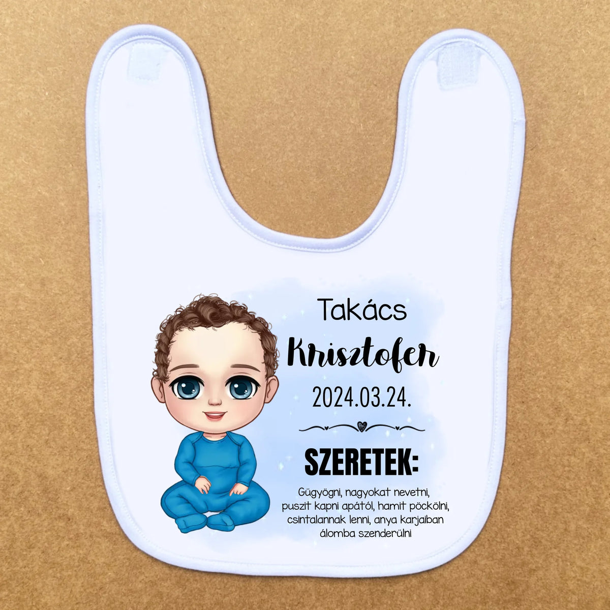 Személyre szabható babaelőke - kisfiús verzió
