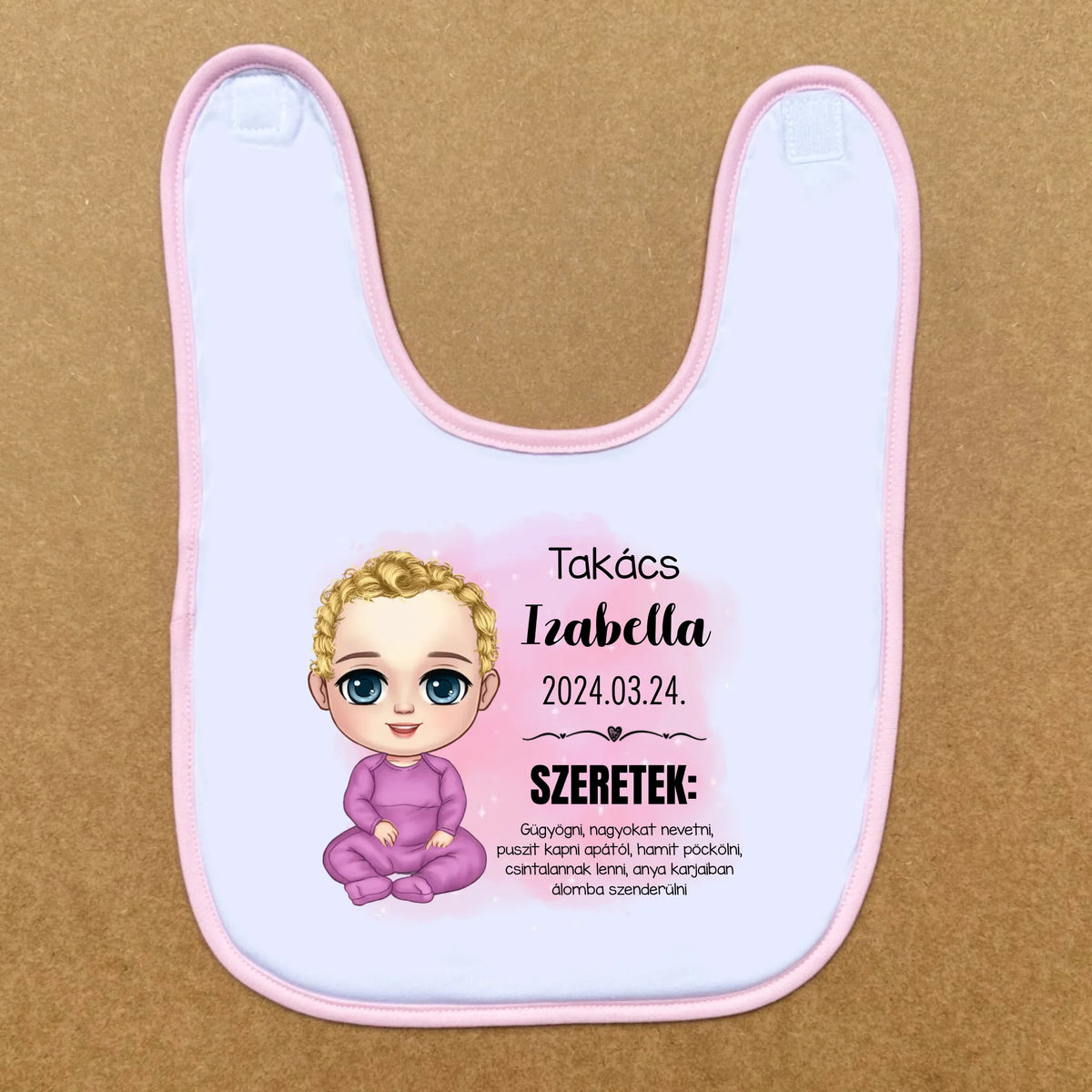 Személyre szabható babaelőke - kislányos verzió