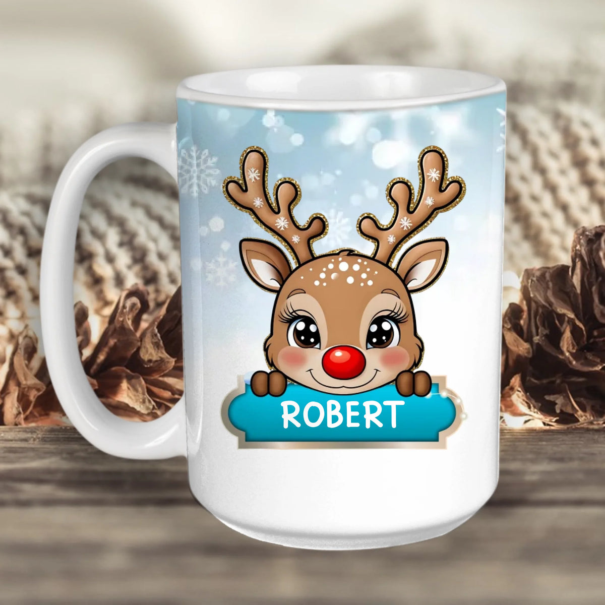 Rénszarvasos Karácsonyi Bögre