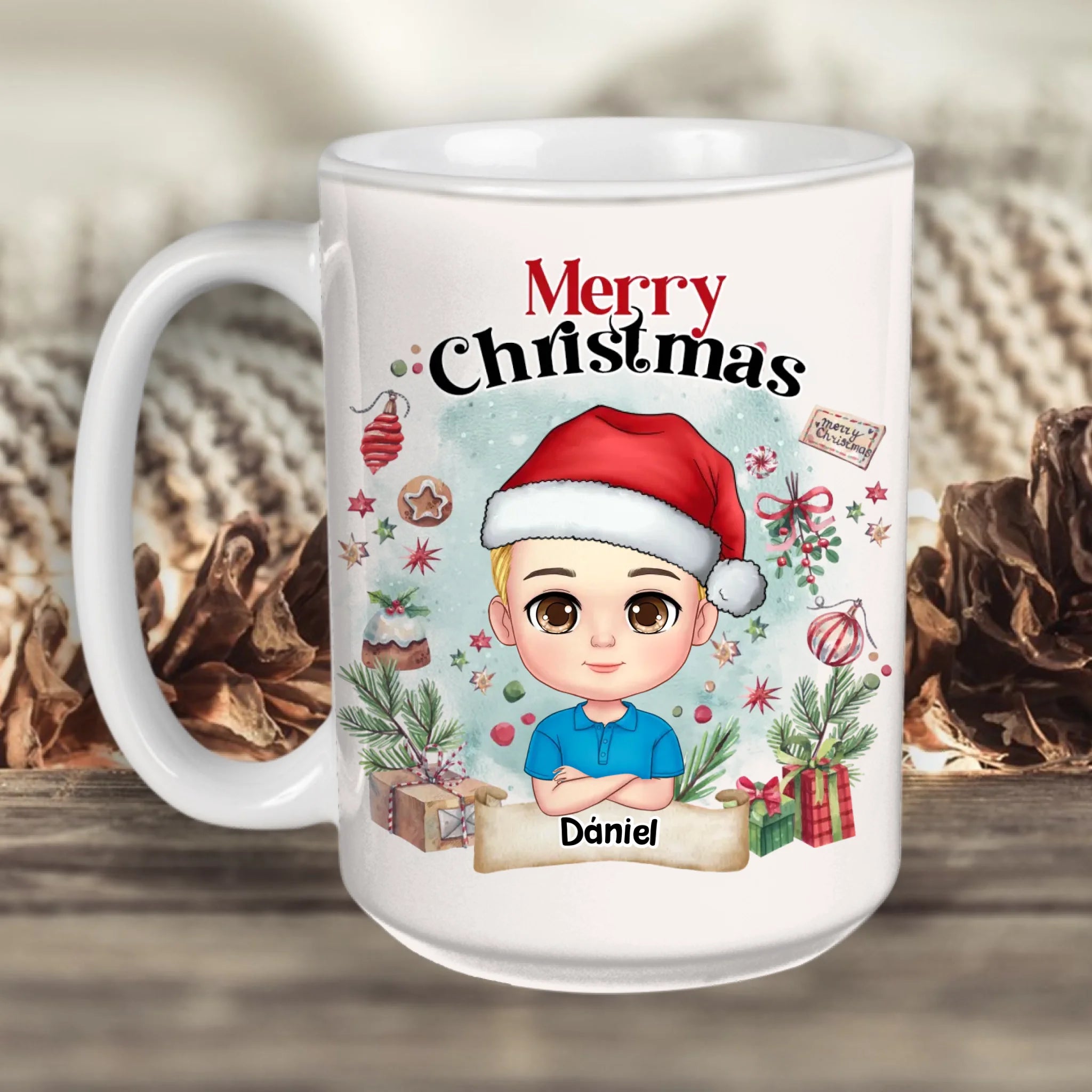 Merry Christmas - bögre fiúknak