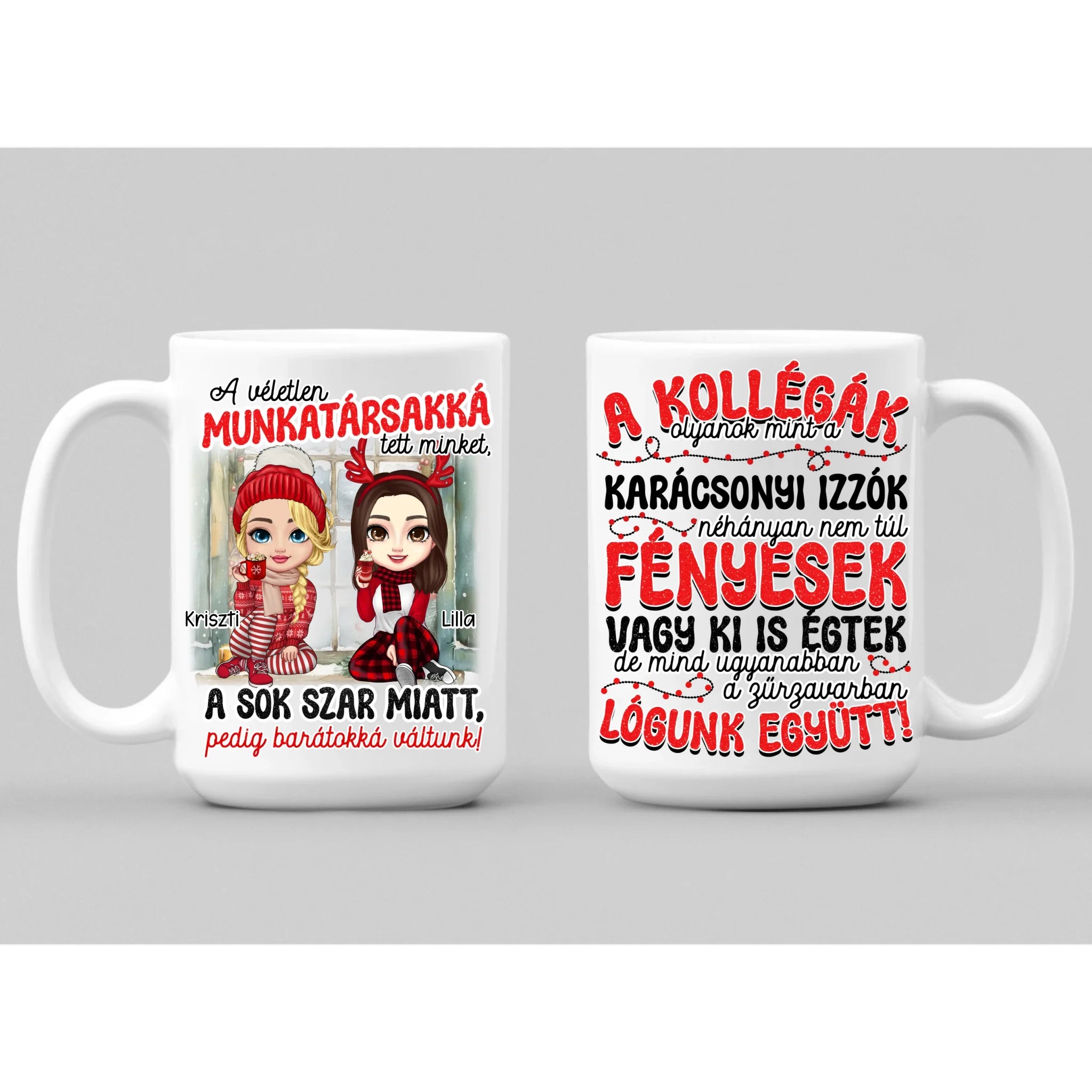 Karácsonyi bögre kolléganőknek