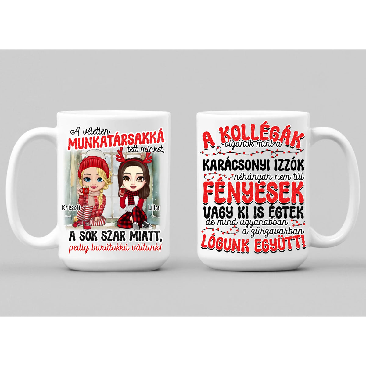 Karácsonyi bögre kolléganőknek