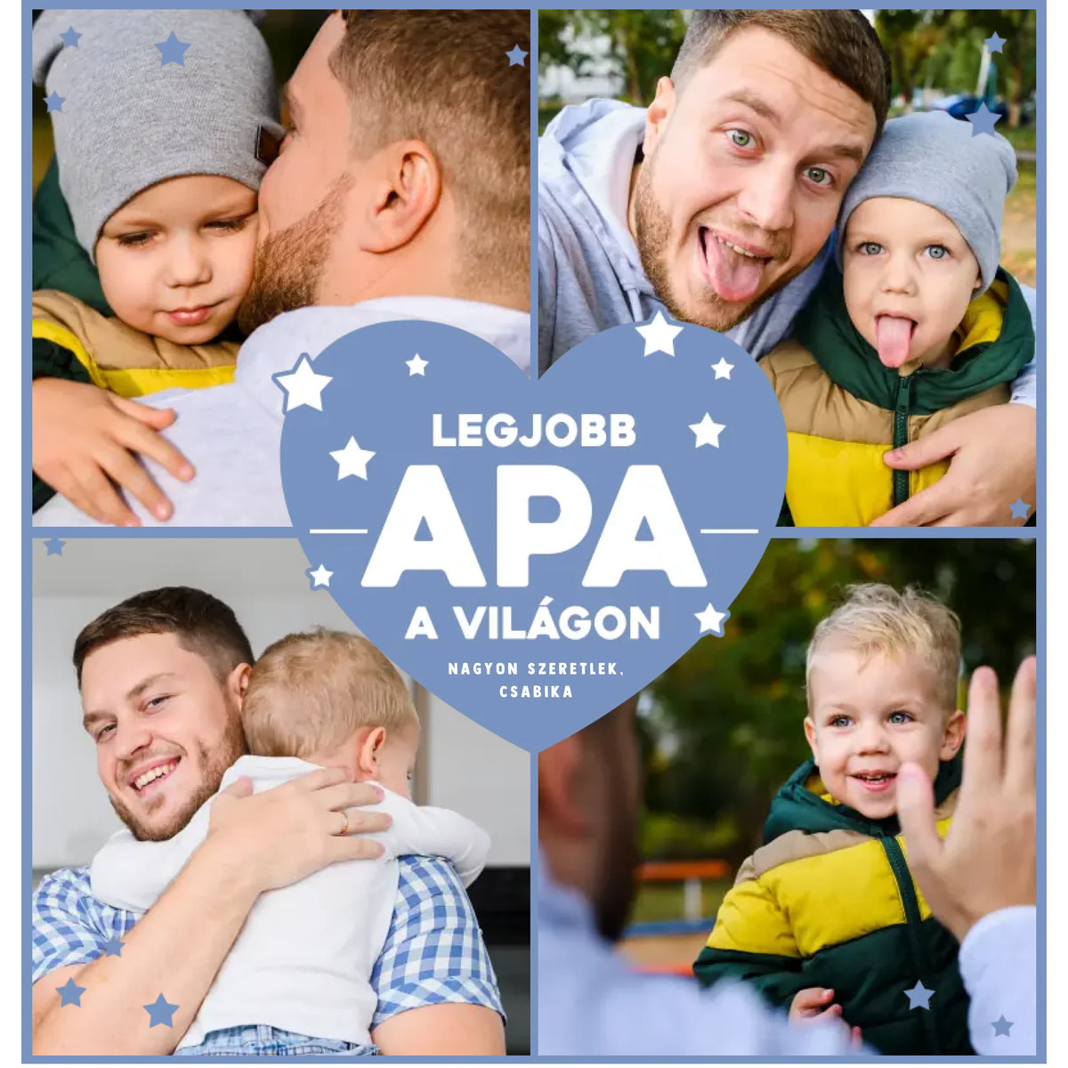 Fényképes párna apáknak