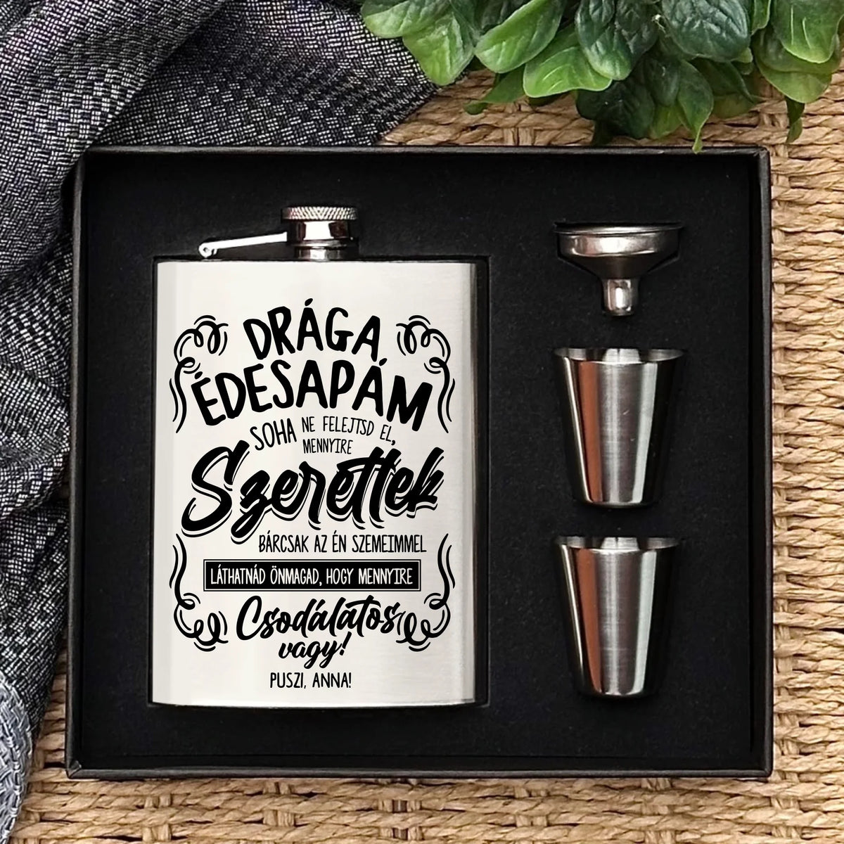 Drága édesapám - flaska szett