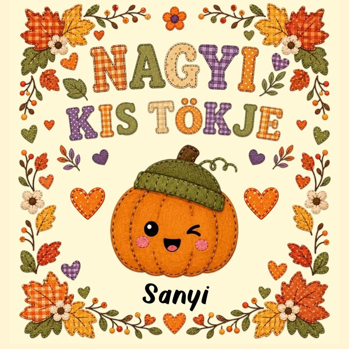 Őszi párna kistökökkel